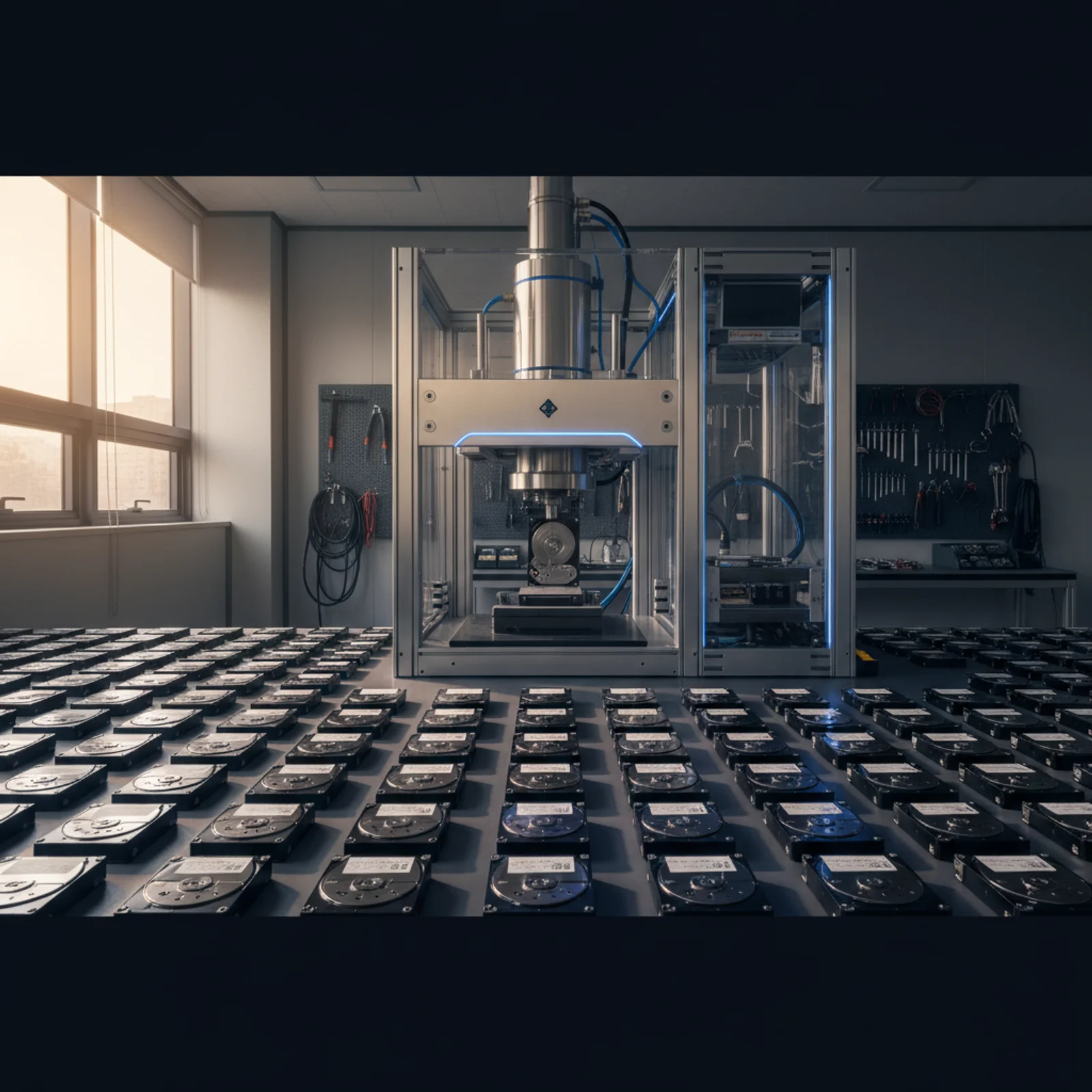 데이터 소거·천공 작업