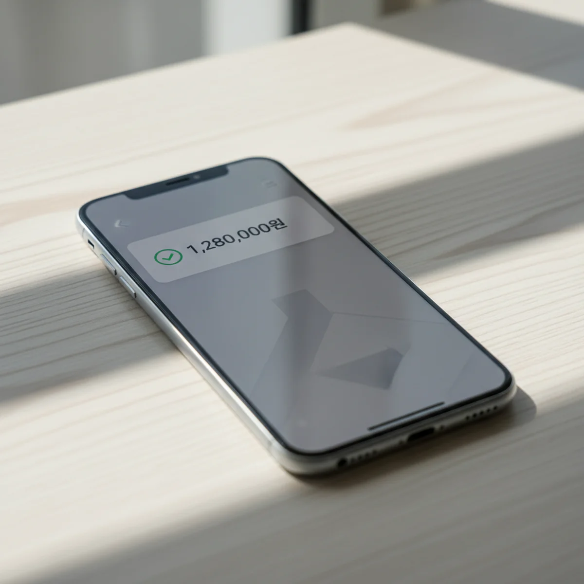 스마트폰 입금 알림